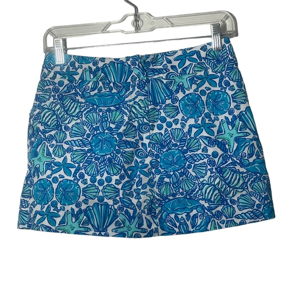 Lilly Pulitzer 00 Blue Print 100%‎ Cotton Skort - Picture 6 of 6